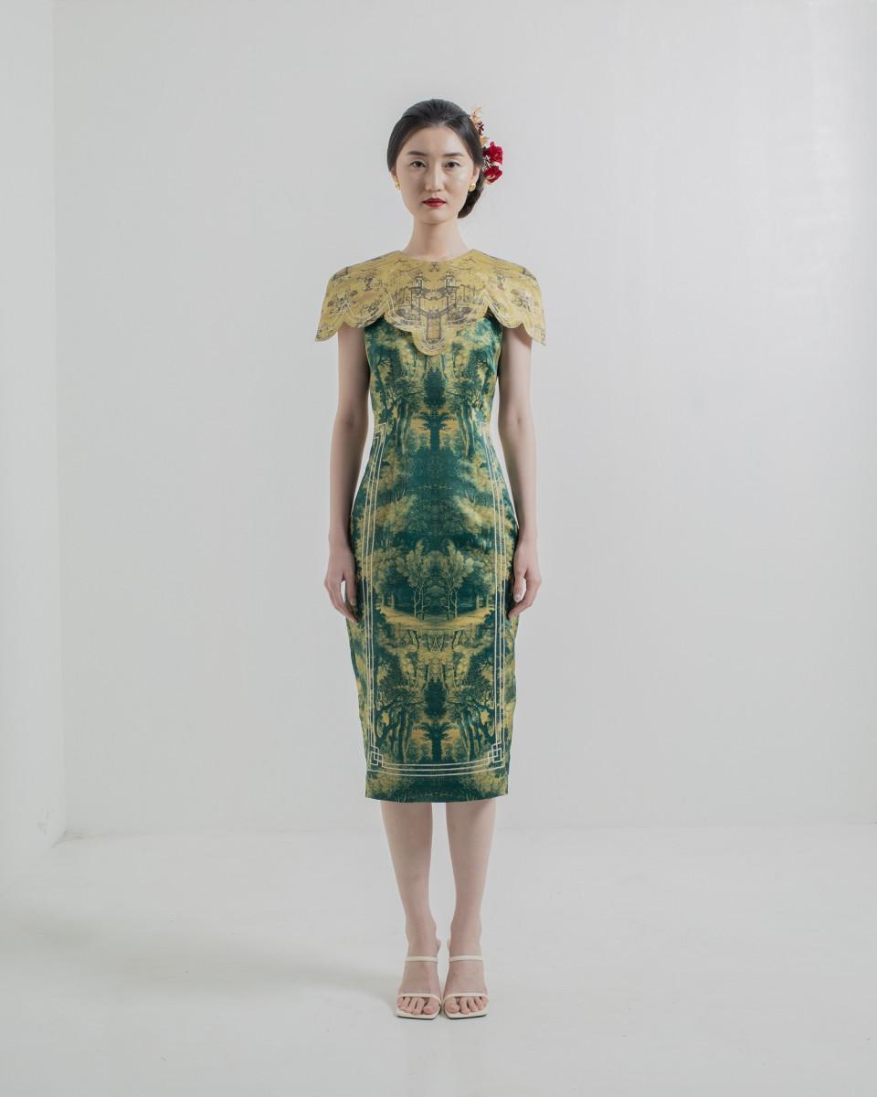 ciel YUXI DRESS JADE TOILE