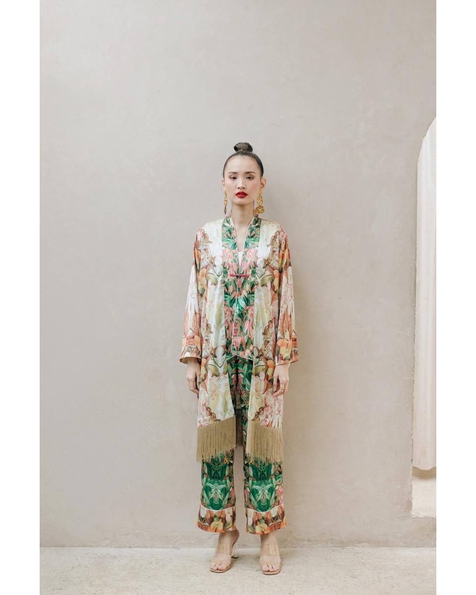 Ciel ZHILIN TROUSERS PINK BOTANICAL