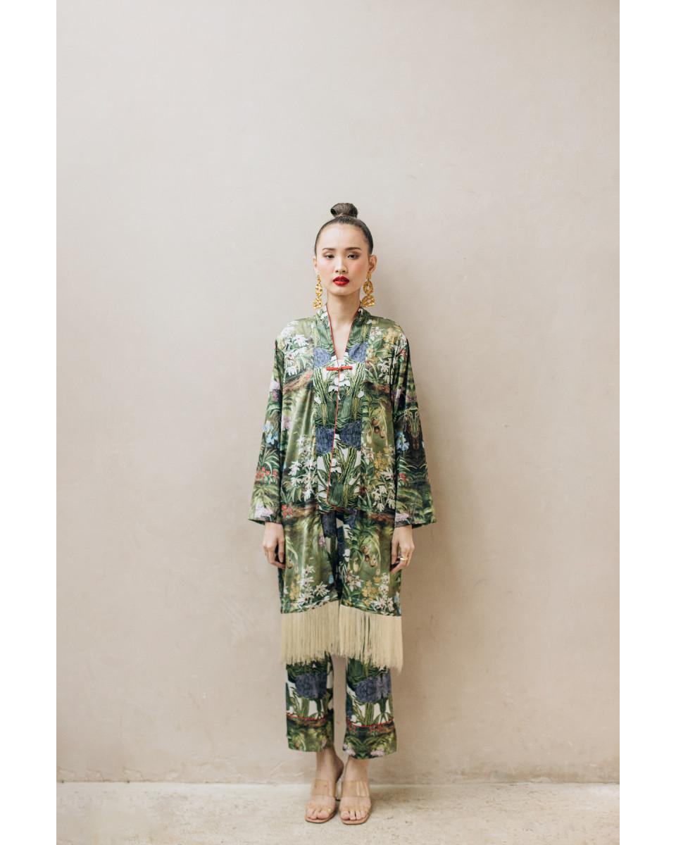 Ciel ZHILIN TROUSERS PURPLE BOTANICAL