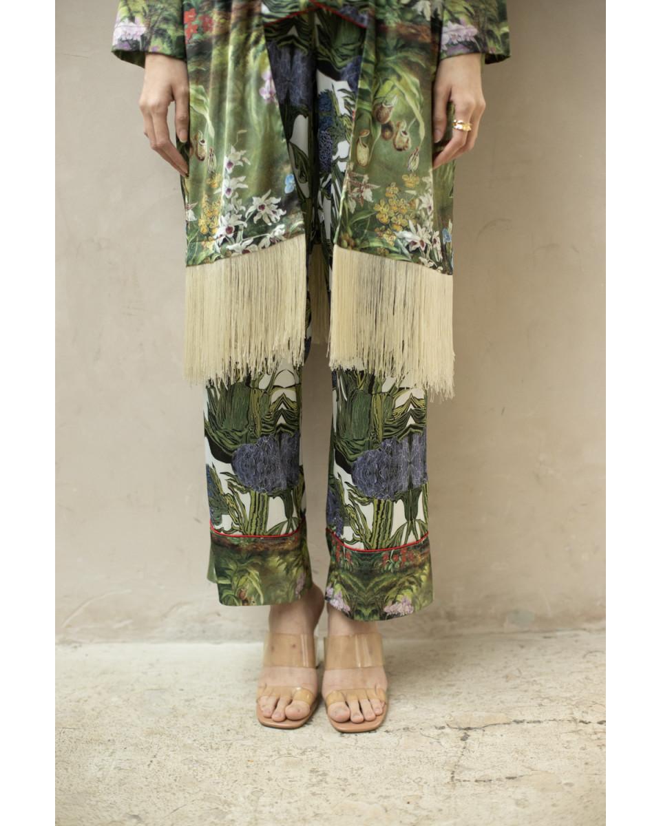 ciel ZHILIN TROUSERS PURPLE BOTANICAL