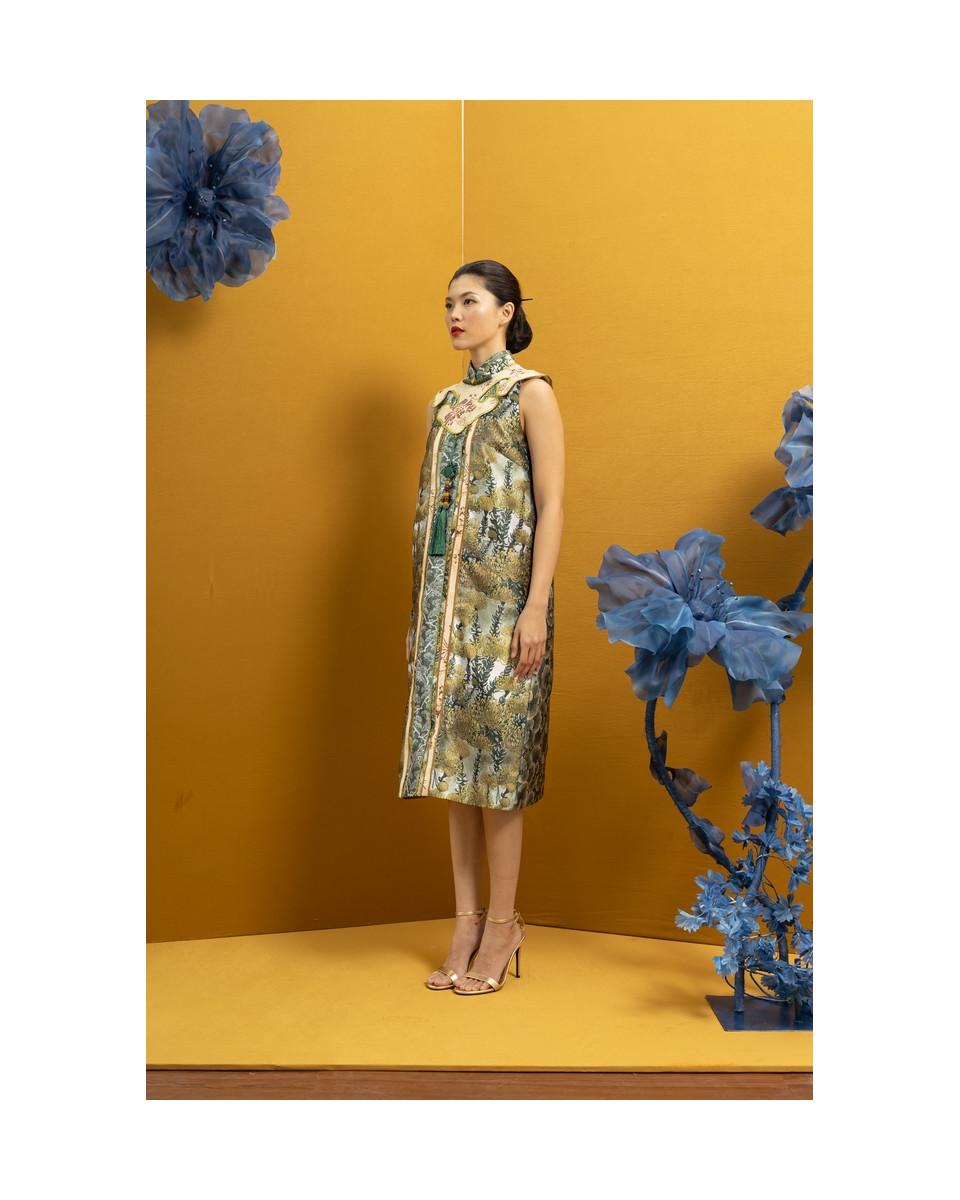 Ciel ZHISHU DRESS GOLD CHRYSANT