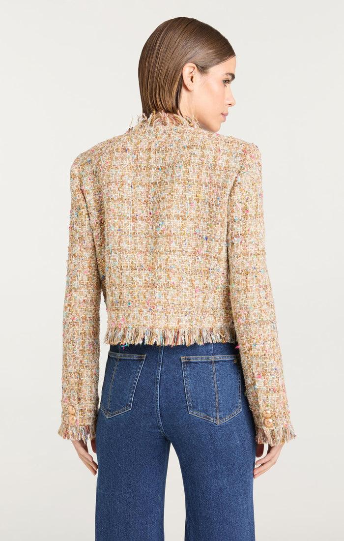 Cinq à Sept Adeline Boucle Clarise Jacket Ochre Multi
