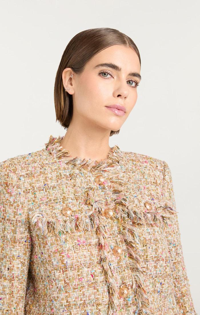 Cinq à Sept Adeline Boucle Clarise Jacket Ochre Multi