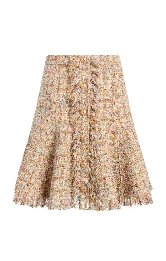 cinq à sept Adeline Boucle Clarise Skirt Ochre Multi