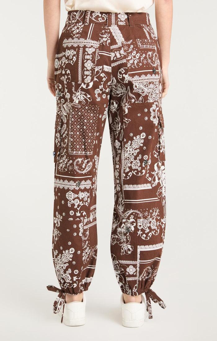 Cinq à Sept Bandana Military Twill Zola Pant Dark Sepia