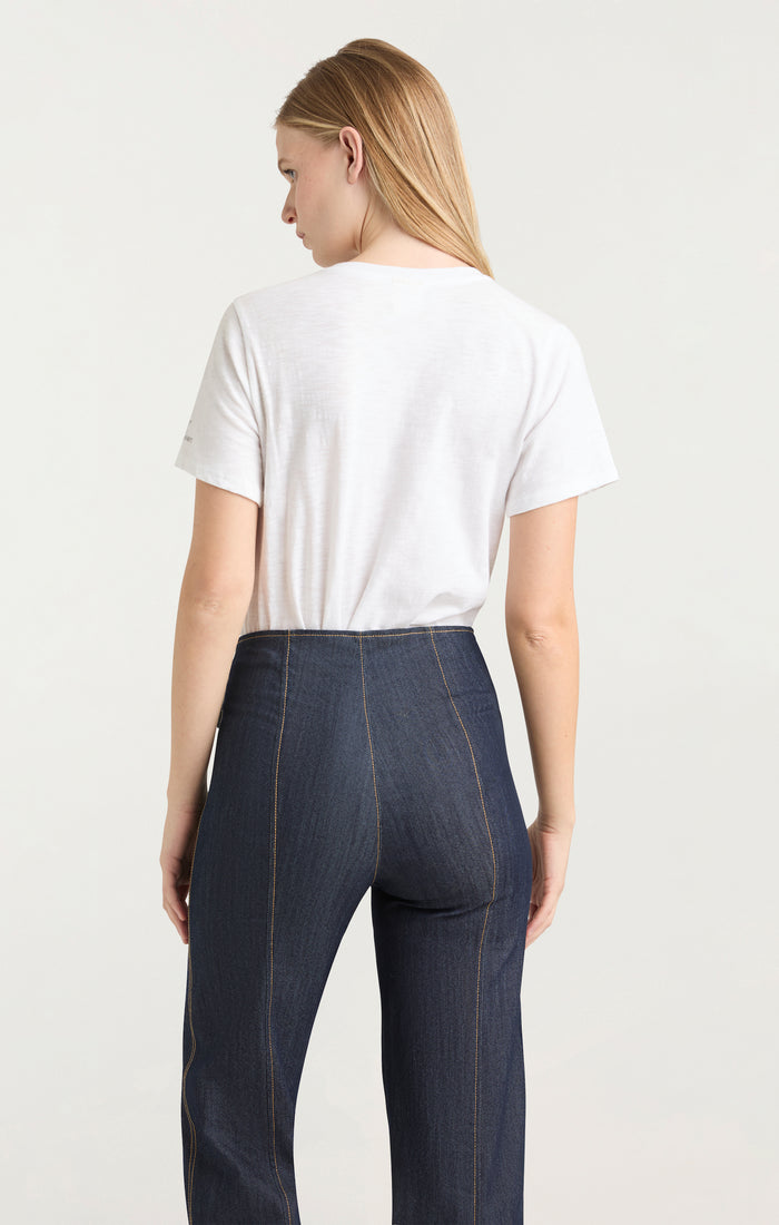 Cinq à Sept C'est La Vie Heart Smiley Tee White/navy