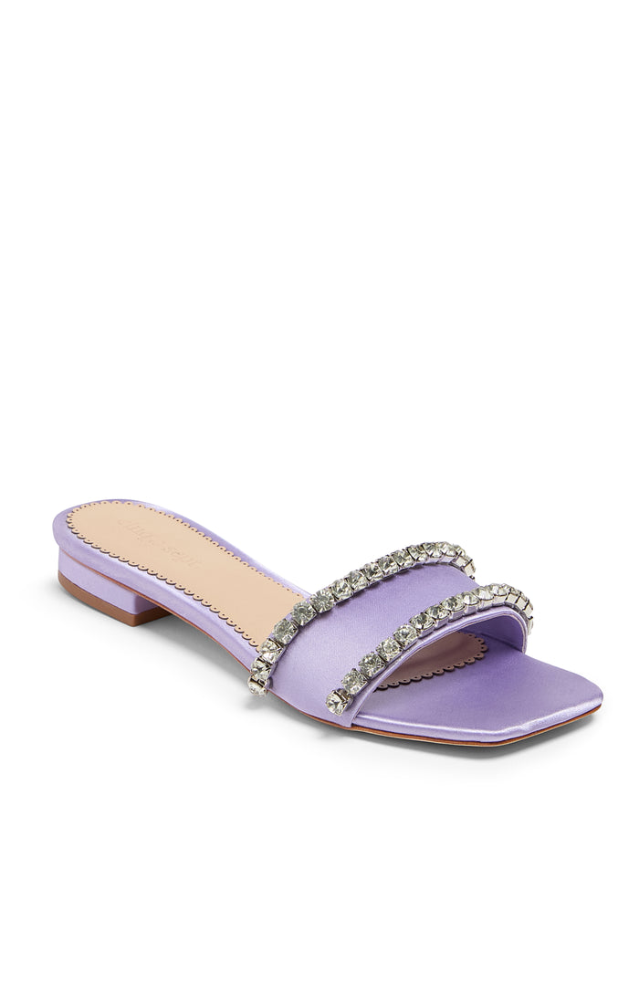 Cinq à Sept Catherine Crystal Slide Honey Lavender/clear
