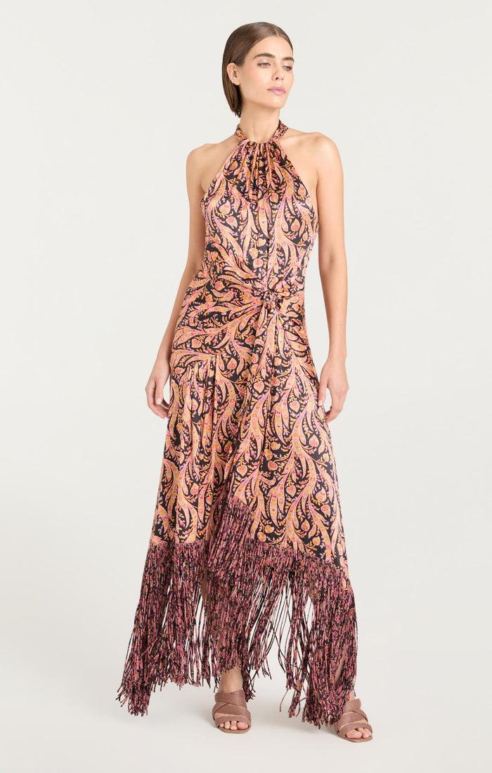 Cinq à Sept Charming Paisley Teresa Dress Obsidian Multi