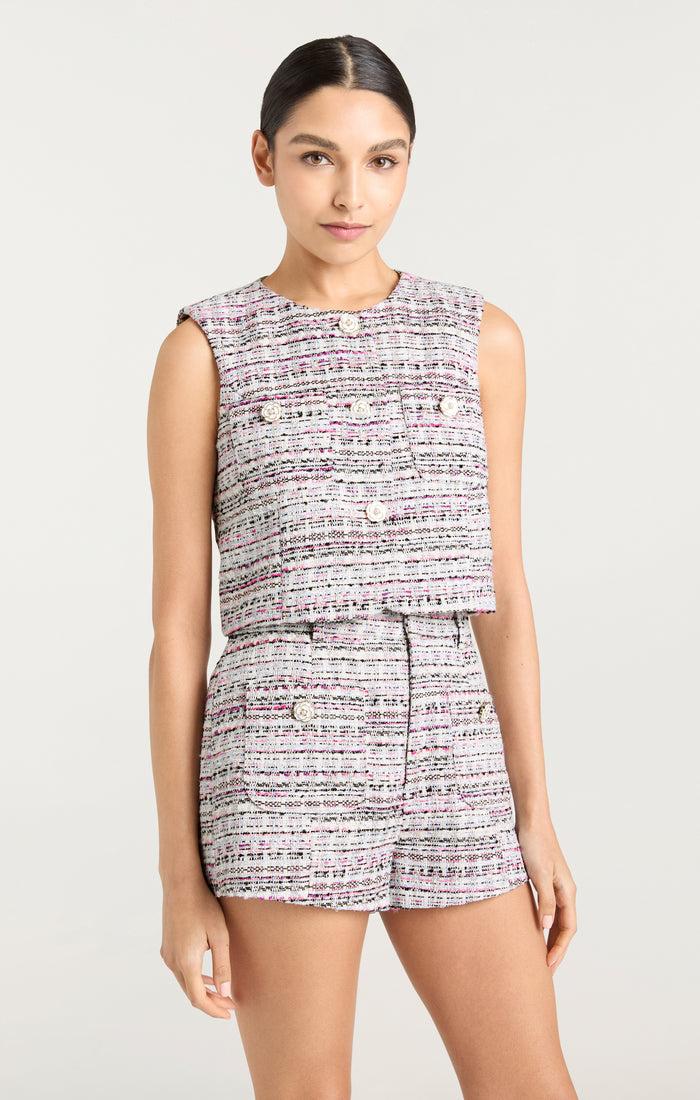 Cinq à Sept Auden Short Vibrant Plum Multi