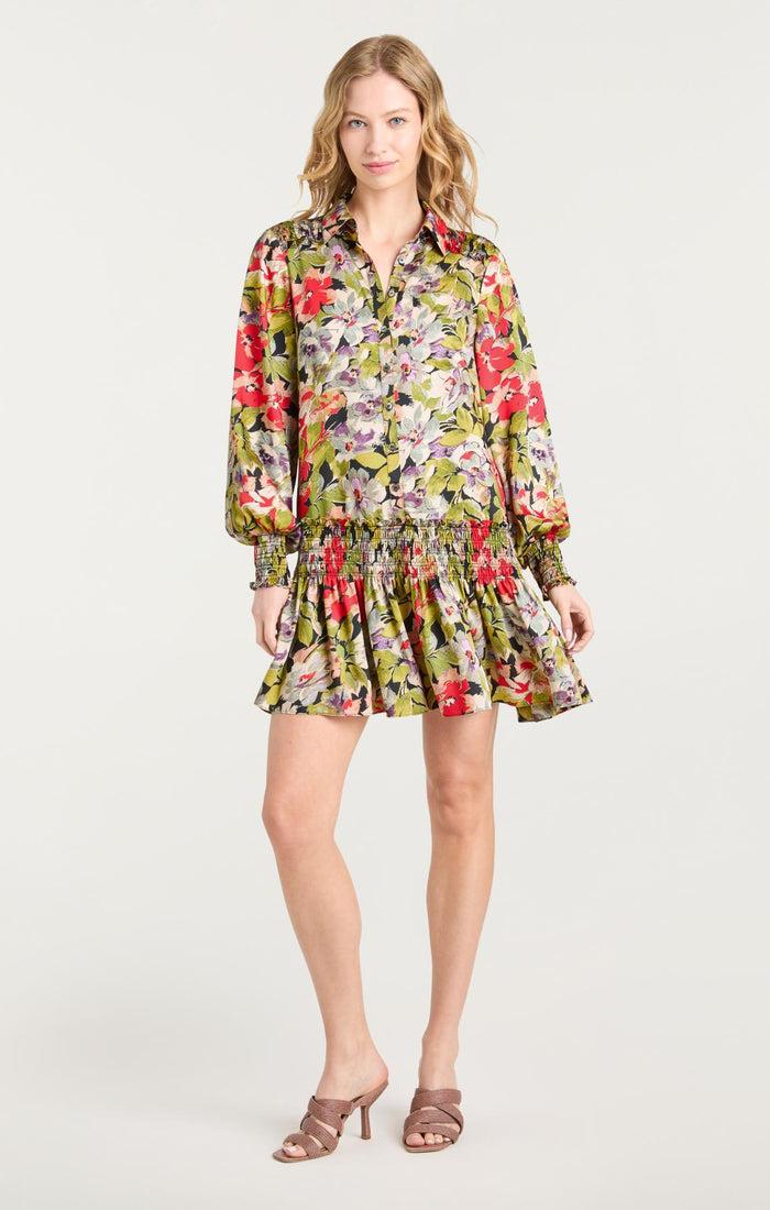 Cinq à Sept Canyon Bloom Damia Dress Black Multi