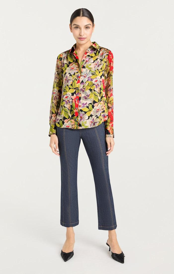 Cinq à Sept Canyon Bloom Dare Top Black Multi