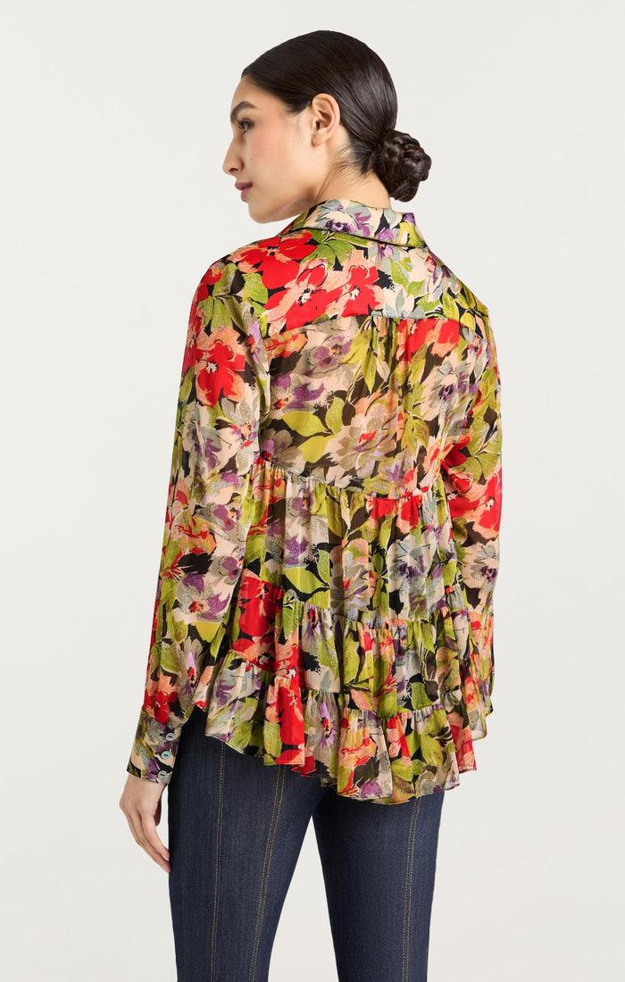 Cinq à Sept Canyon Bloom Dare Top Black Multi