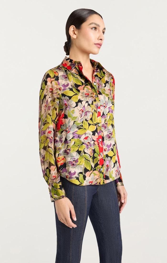 Cinq à Sept Canyon Bloom Dare Top Black Multi
