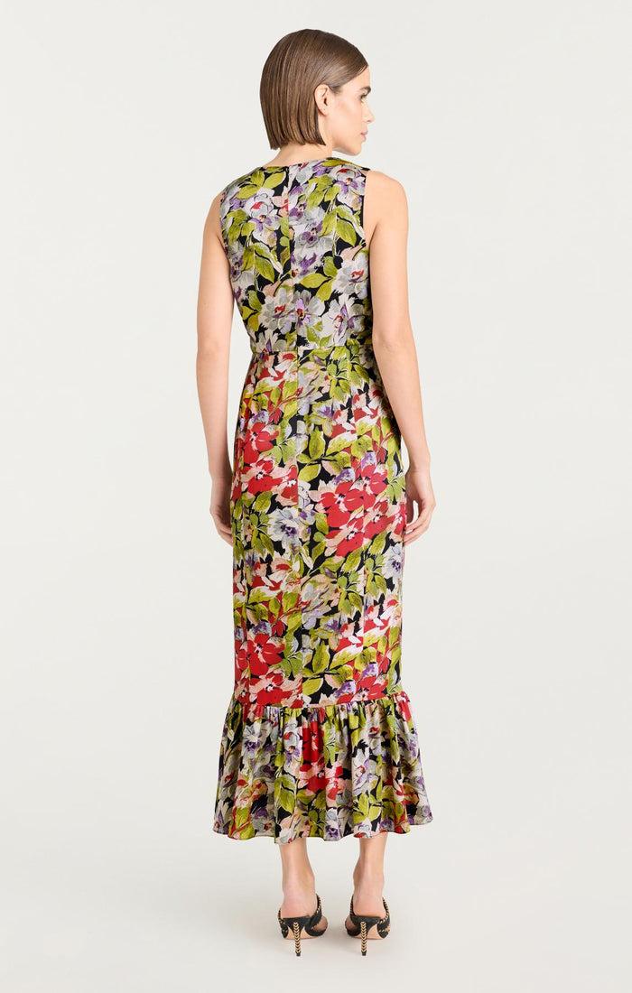 Cinq à Sept Canyon Bloom Elvira Dress Black Multi