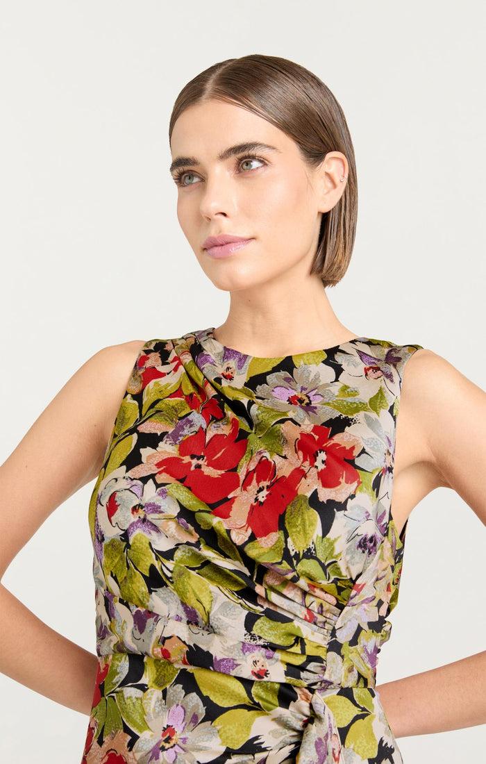 Cinq à Sept Canyon Bloom Elvira Dress Black Multi