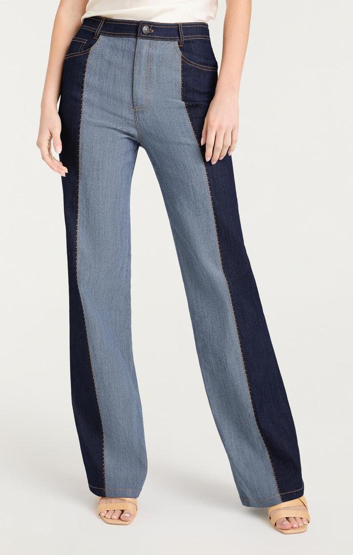 Cinq à Sept Contrast Francine Pant Indigo