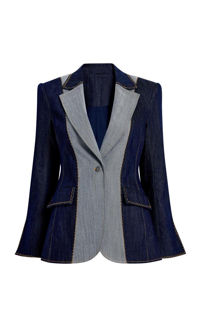 cinq à sept Contrast Sallie Jacket Indigo