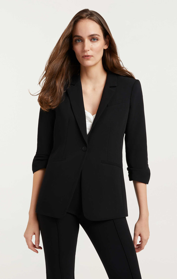 Cinq à Sept Crepe Khloe Blazer Black