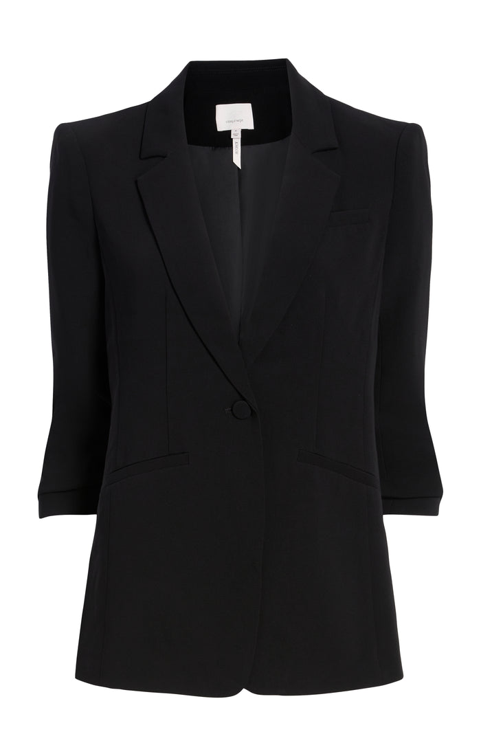 cinq à sept Crepe Khloe Blazer Black
