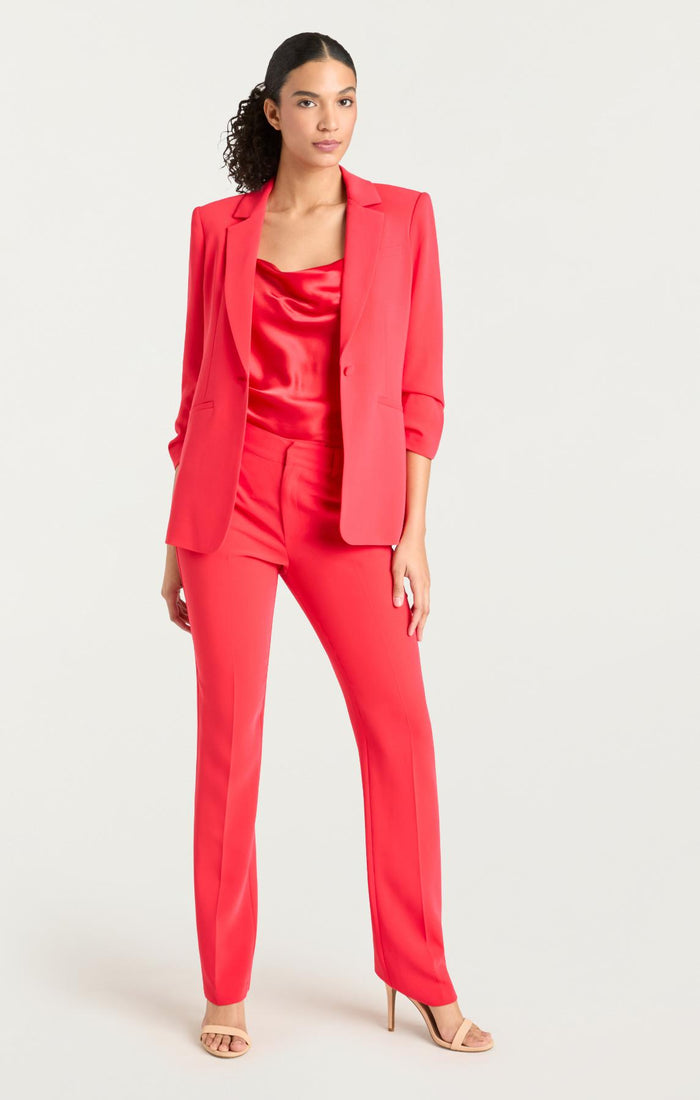 Cinq à Sept Crepe Khloe Blazer Red Sapphire