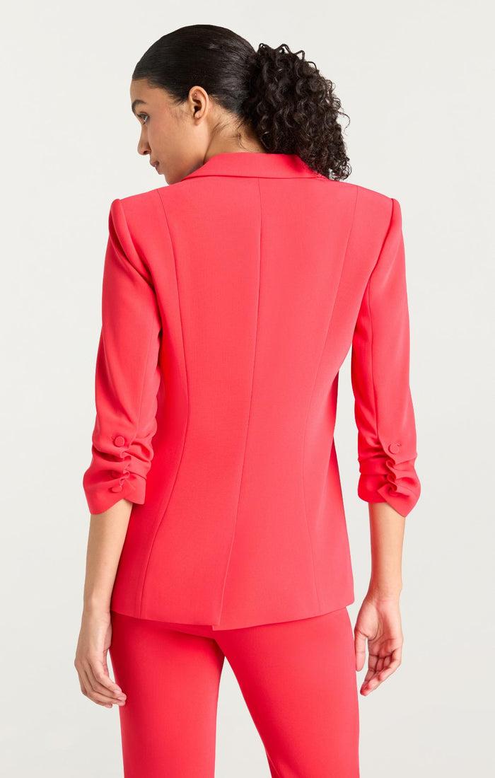 Cinq à Sept Crepe Khloe Blazer Red Sapphire