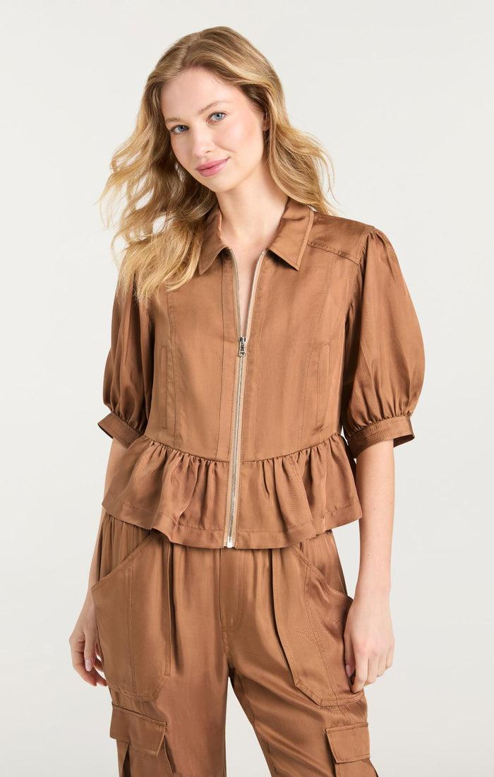 Cinq à Sept Daphne Jacket Brown Sandstone