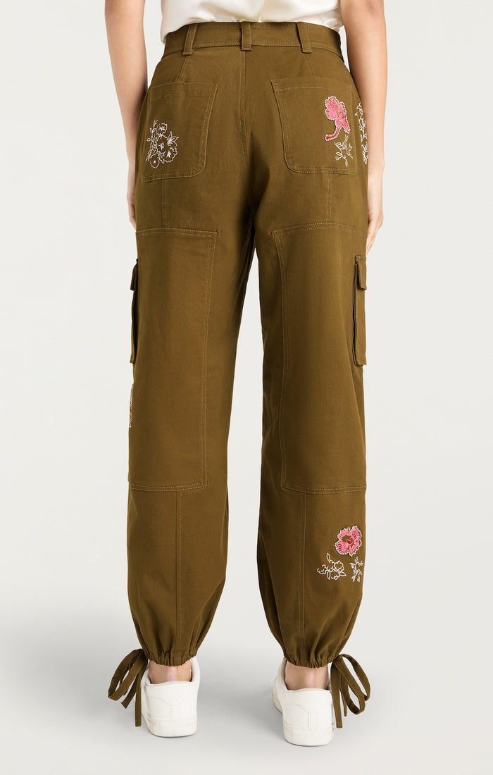 Cinq à Sept Desert Rose Zola Pant Dark Olive/multi