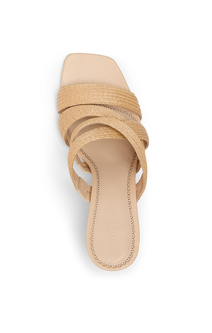 Cinq à Sept Dina Sandal Natural Raffia