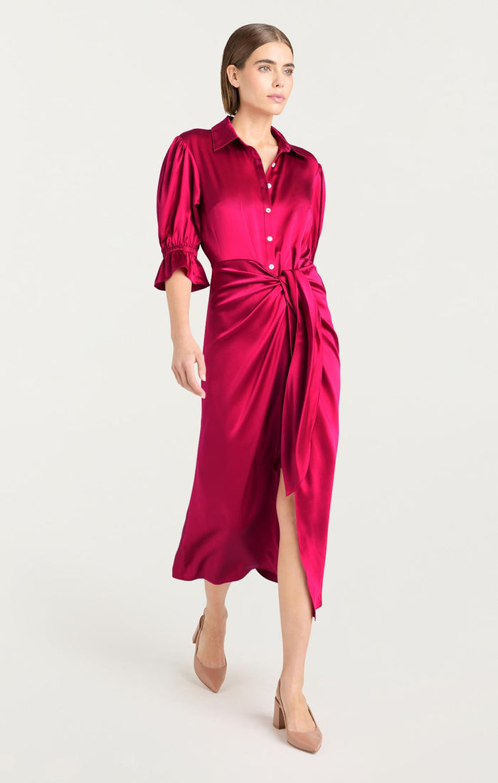 Cinq à Sept Fabbie Dress Pink Garnet