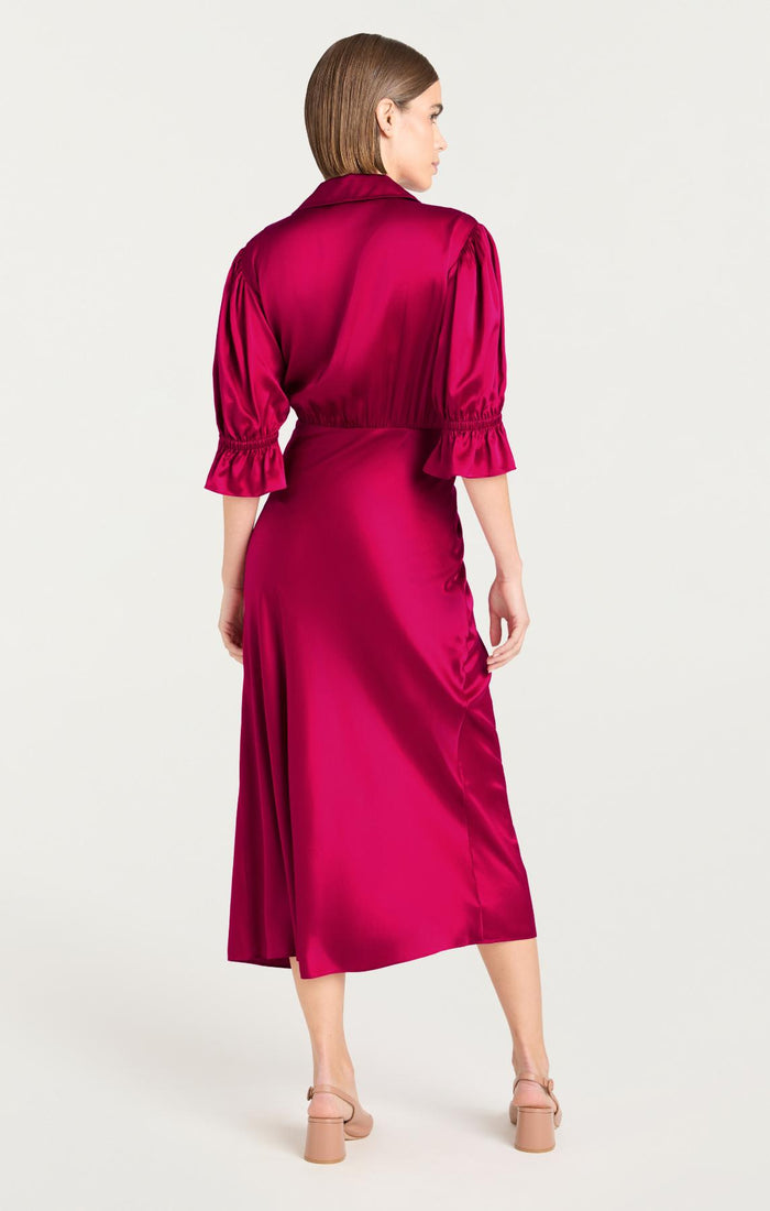 Cinq à Sept Fabbie Dress Pink Garnet