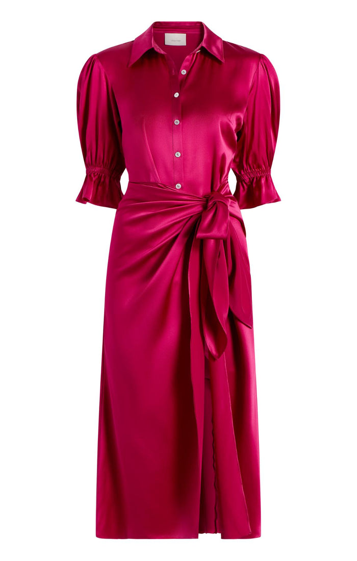 cinq à sept Fabbie Dress Pink Garnet