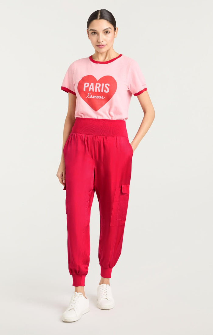 Cinq à Sept Giles Pant Pink Vermillion