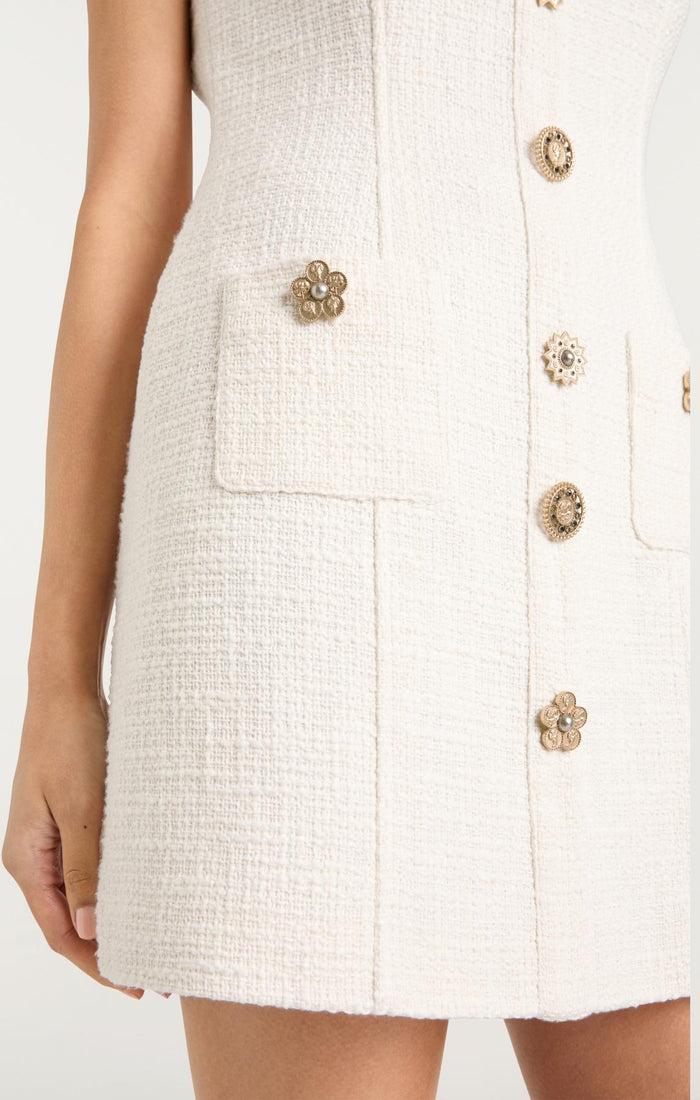 Cinq à Sept Gold Coin Randi Dress Gardenia