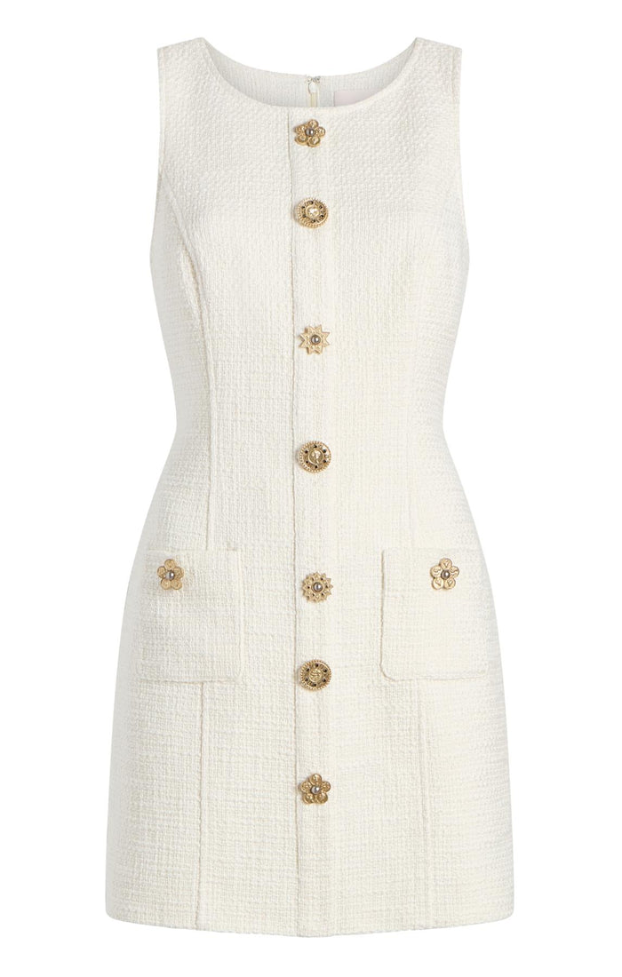 cinq à sept Gold Coin Randi Dress Gardenia