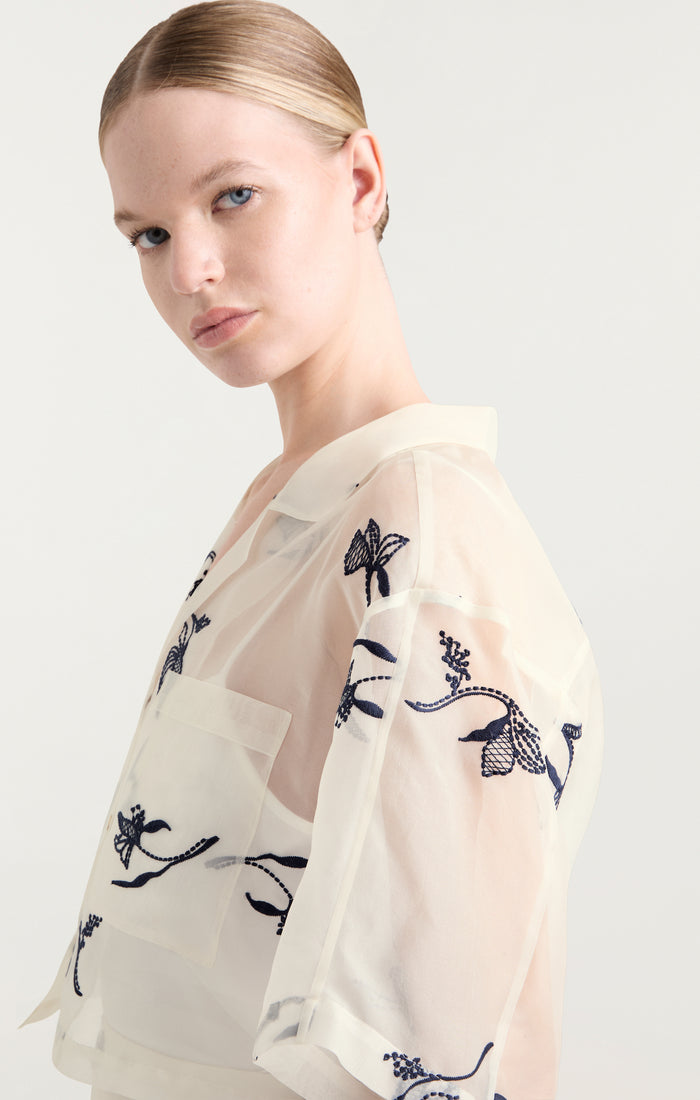 Cinq à Sept Heligan Top Ivory/navy