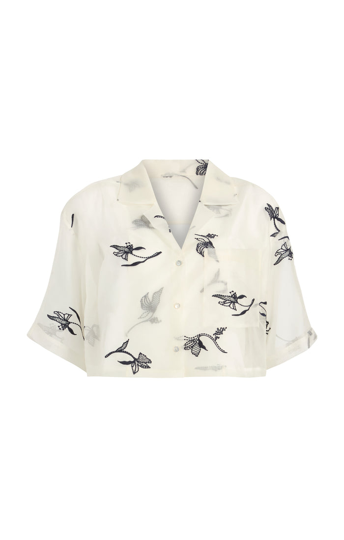 cinq à sept Heligan Top Ivory/navy