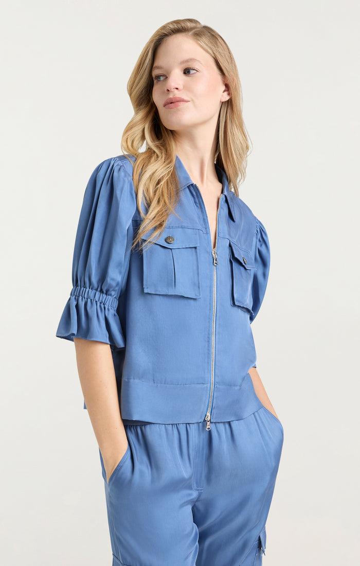 Cinq à Sept Holly Jacket Blue Corn