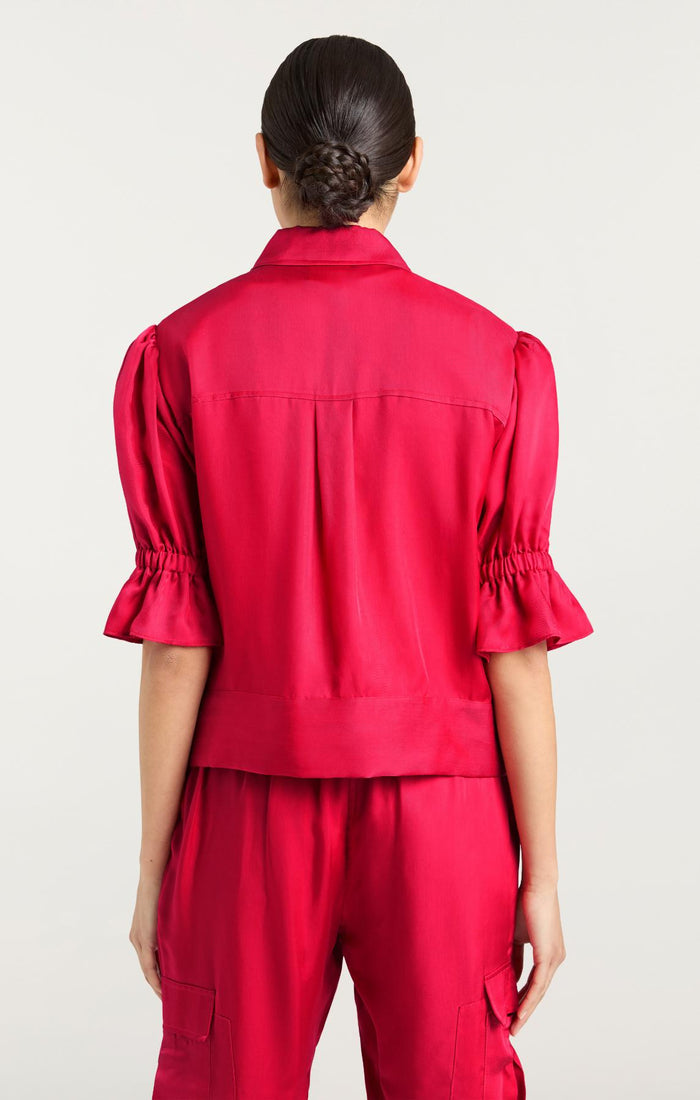 Cinq à Sept Holly Jacket Pink Vermillion