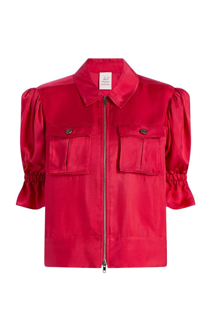 cinq à sept Holly Jacket Pink Vermillion