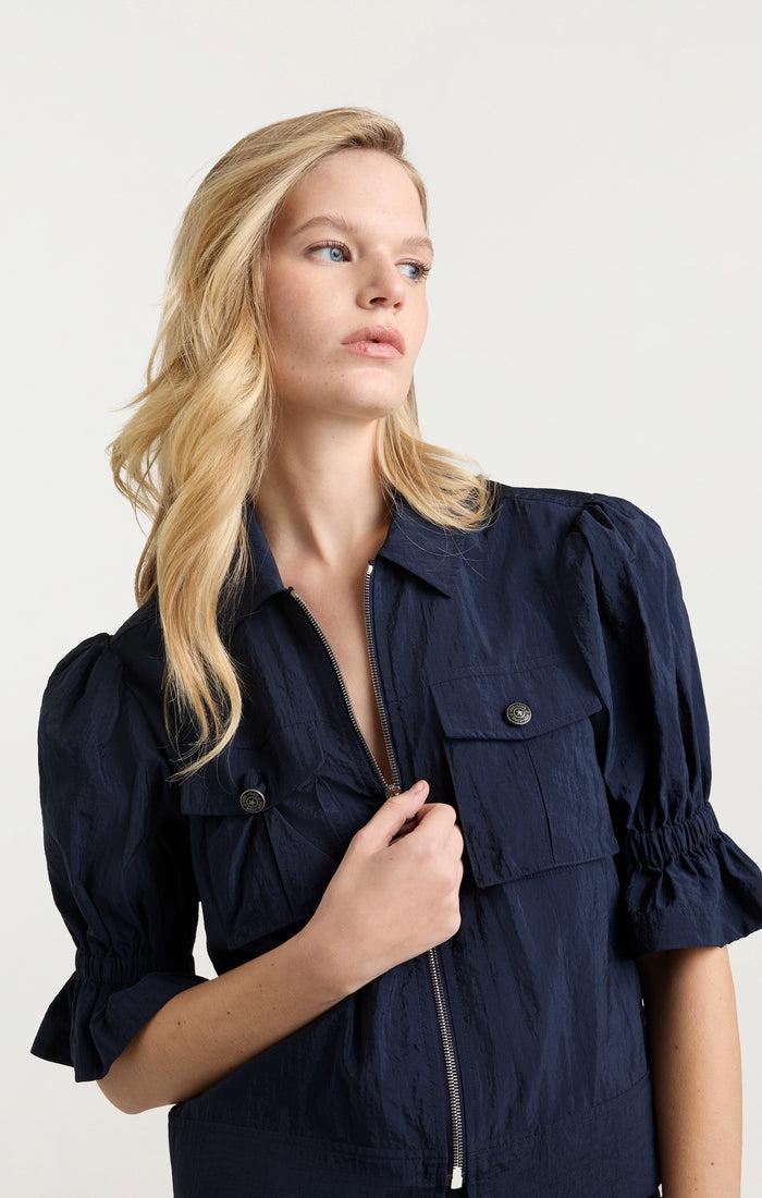 Cinq à Sept Holly Parachute Jacket Navy