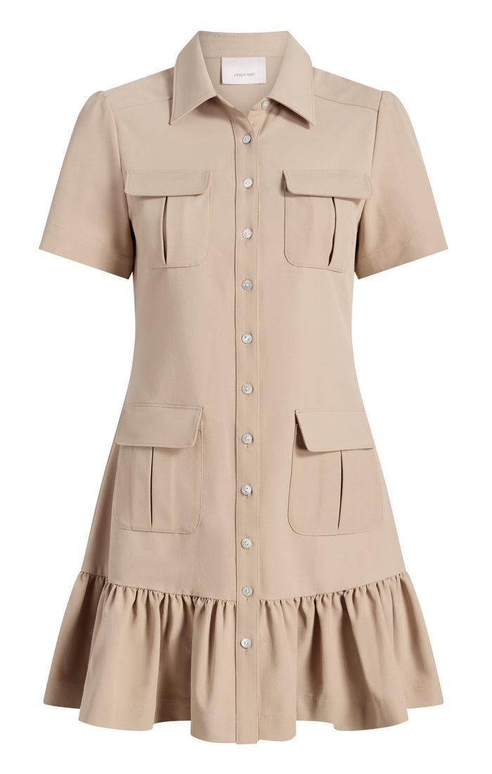 cinq à sept Jamie Dress Khaki