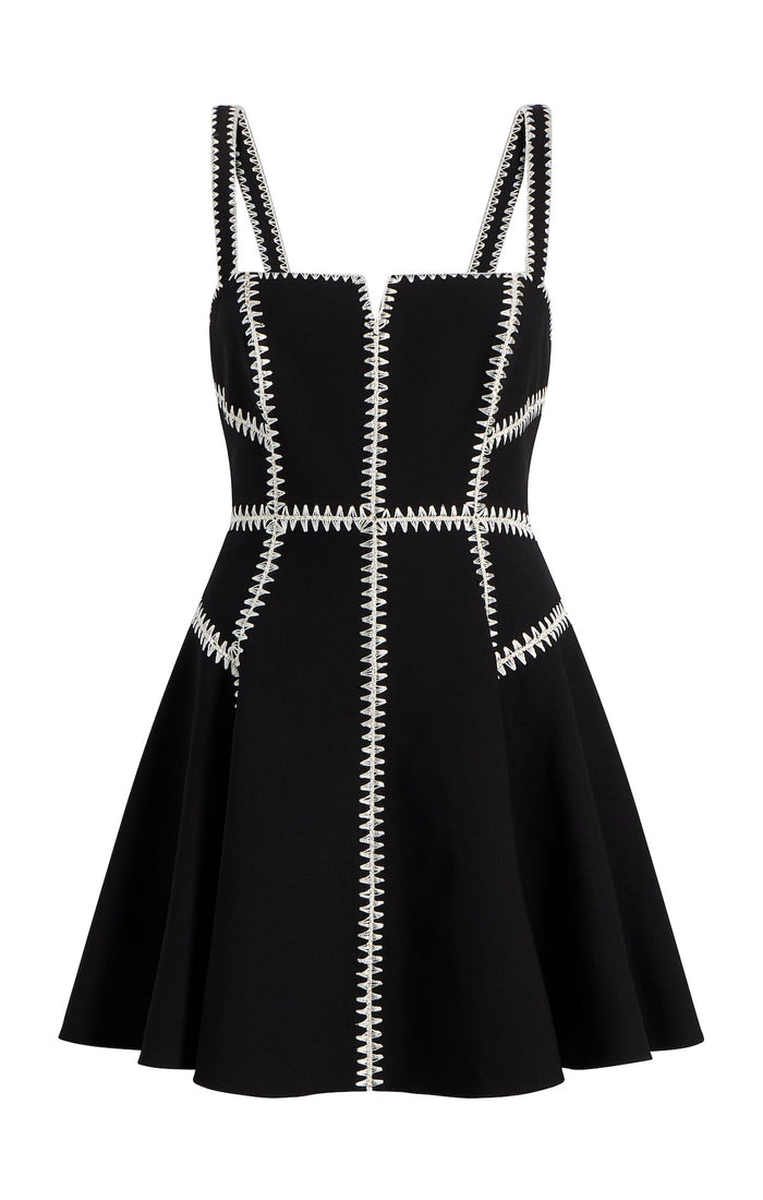 cinq à sept Jelena Dress Black/gardenia