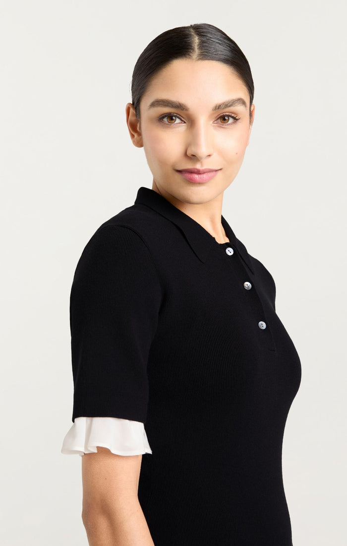 Cinq à Sept Keaton Dress Black/ivory