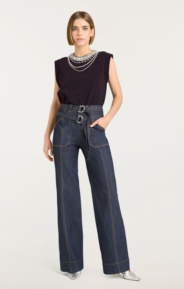 Cinq à Sept Layered Necklace Bella Tee Black