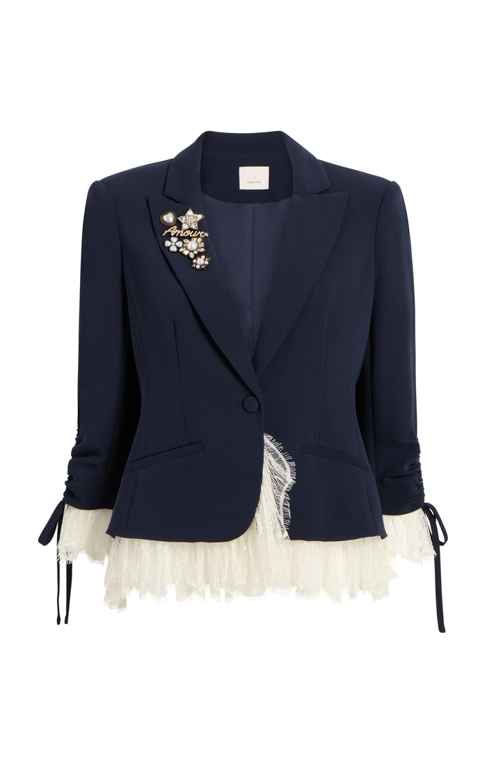 cinq à sept Le Petit Roxie Blazer Navy/ivory