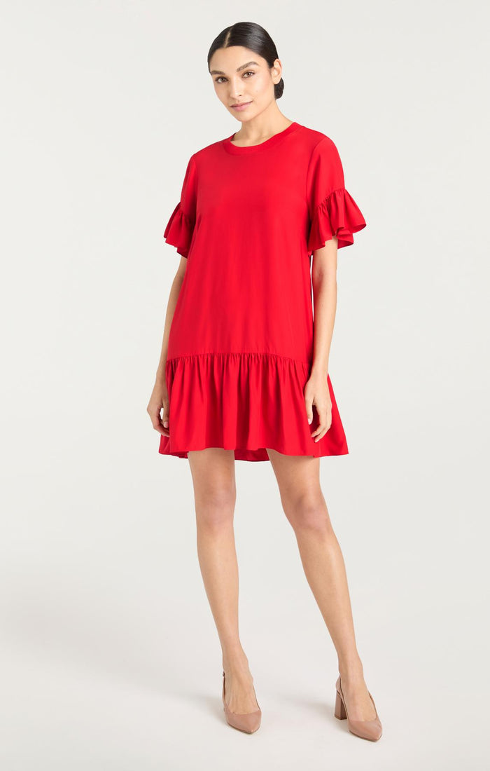 Cinq à Sept Leilah Dress Red Sapphire