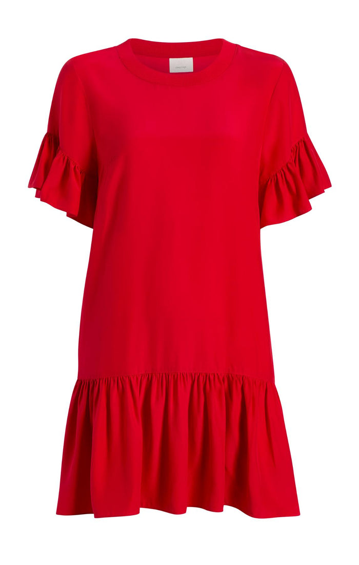 cinq à sept Leilah Dress Red Sapphire