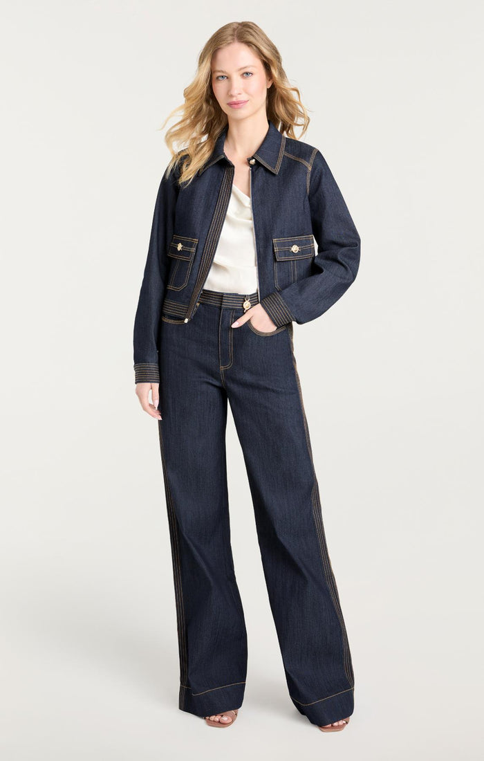 Cinq à Sept Lydie Jacket Indigo