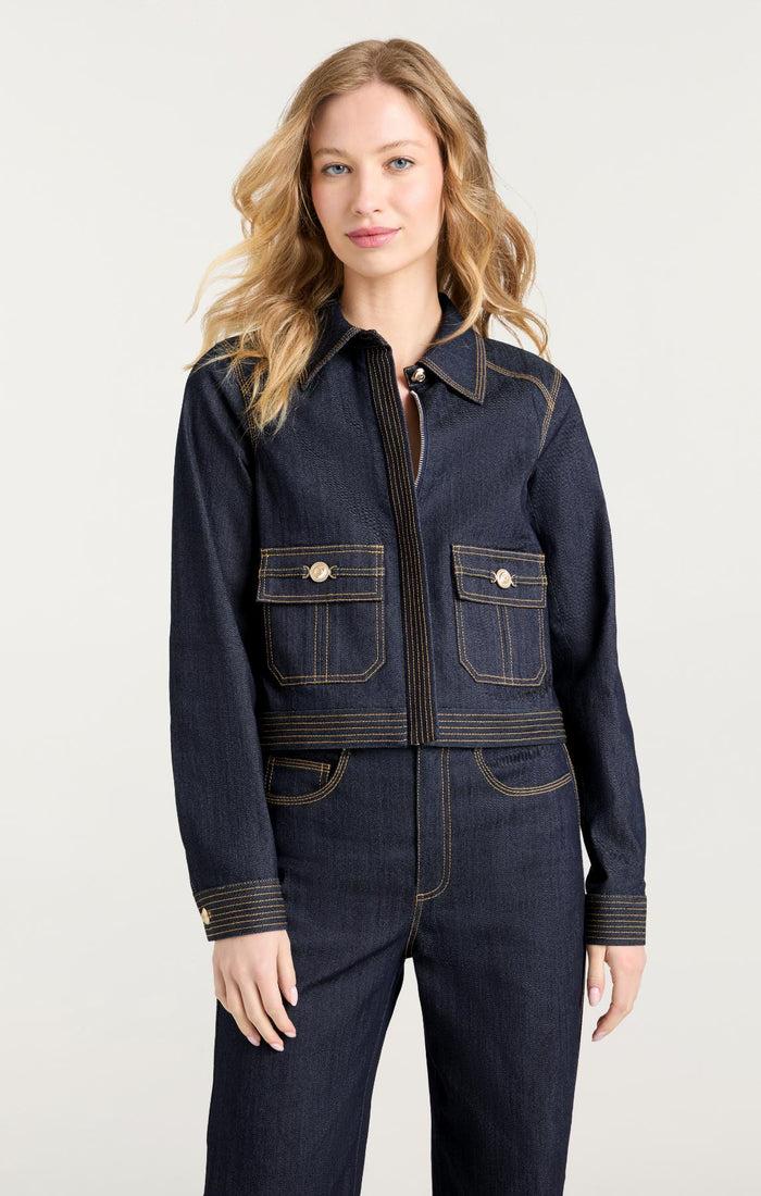 Cinq à Sept Lydie Jacket Indigo