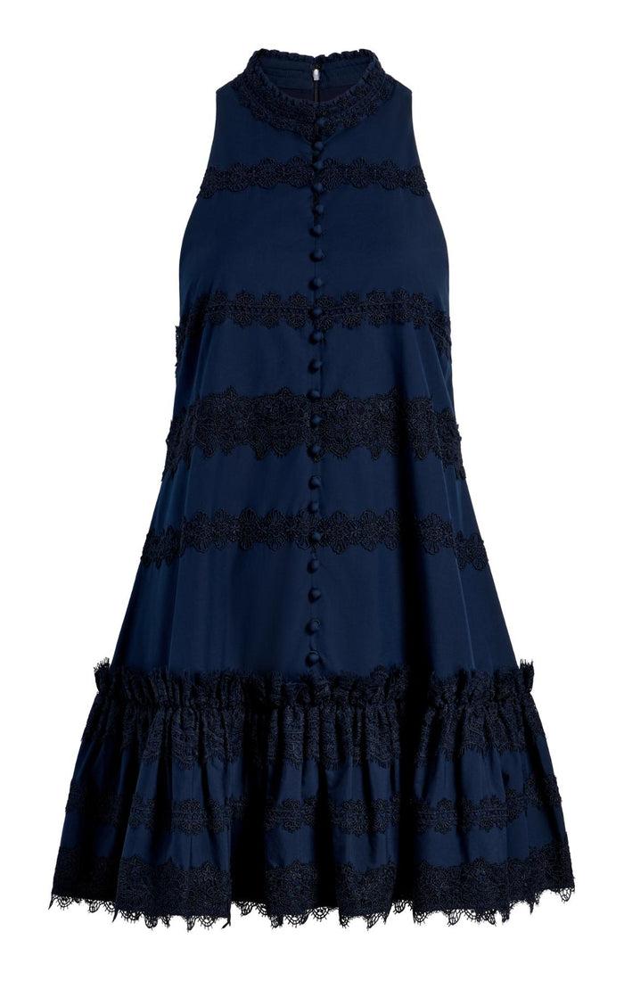 cinq à sept Malena Dress Navy